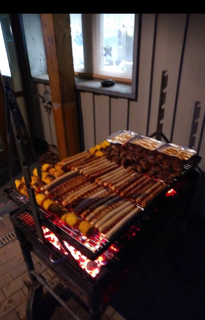 Grillen und Lagerfeuer nach der Tour